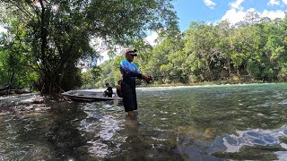 Aventura y recorrido de PESCA Y COCINA por hermoso rio [upl. by Edrei]