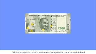 Security features of the new Rs 2000 and Rs 500 notes [upl. by Enelad]