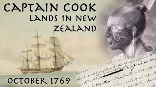 Captain Cook lands in New Zealand  1769 Journal Entry  Primary Source [upl. by Herrod259]