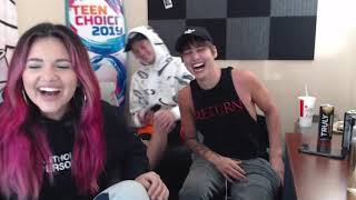 Funny moments drunk livestream with Sam Colby and Kat [upl. by Oinigih]