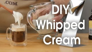 DIY whipped cream in 60 seconds [upl. by Adihsar]