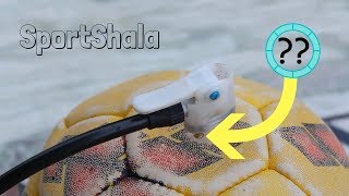 How to Inflate a FootballVollyball using Bicycle pump and Tyre  Quick Idea  SportShala [upl. by Chabot435]