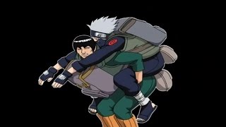 Naruto Funny Moment Kakashi Piggyback Ride English Dub [upl. by Ahsirtap43]