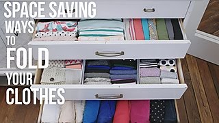 How to Fold Your Clothes to Save Space  HGTV [upl. by Isoj921]