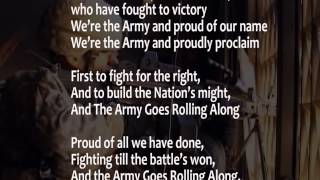 The Army Song with lyrics performed by The United States Army Band [upl. by Ofilia]