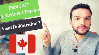 Kanada Turist Vize Başvuru Formu IMM 5257 schedule 1 formu nasıl doldurulur [upl. by Llertniuq]