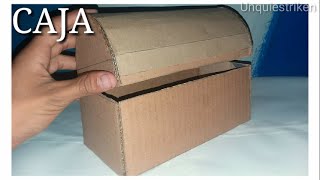 Como hacer un COFRE de carton Tutorial Unquiestriken [upl. by Lindsay102]