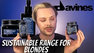 HEART OF GLASS DAVINES REVIEW  Natural Hair Products For Blondes  Blue Shampoo For Orange Hair [upl. by Lib]