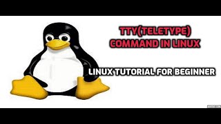 tty  teletype  command in linux [upl. by Bradman]