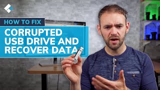 How to Fix Corrupted USB Flash Drive and Recover Data [upl. by Cotsen101]