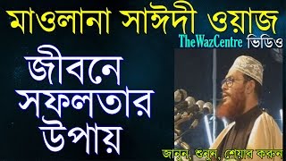 জীবনে সফলতার উপায় Mawlana Delwar Hossain Saidi Waz। [upl. by Nnyleitak421]