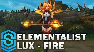 Lux Elementalista Gameplay Lux Elementalist Skin Ultimate  League of Legends [upl. by Stelle]