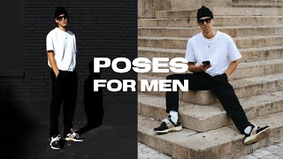 5 SIMPLE POSES for Men´s Instagram Streetstyle Pictures [upl. by Eed]