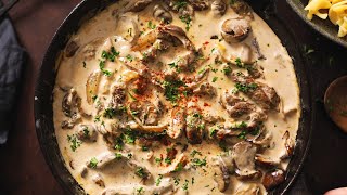 Easy Beef Stroganoff Recipe [upl. by Eiryt]