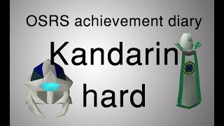 OSRS Kandarin hard diary tasks guide [upl. by Sutphin570]