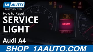 How to Reset Service Light 0409 Audi A4 [upl. by Gherardo]