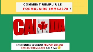 11 COMMENT REMPLIR LE FORMULAIRE DE DEMANDE DE PERMIS DÉTUDES IMM5257F EN 2022 [upl. by Sabas]