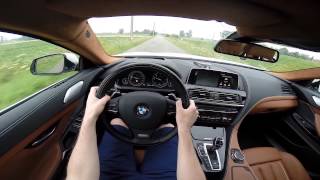 2015 BMW 6 Series Gran Coupé 640d xDrive 313BHP POV test drive GoPro [upl. by Nennek]