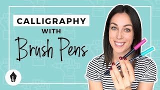 Beginners Guide To Using Brush Pens for Modern Calligraphy [upl. by Buxton438]