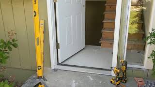 Jeld Wen Front Door Installation  Really crappy products and craftsmanship PART 1 [upl. by Batholomew]