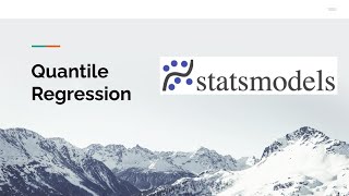 Quantile Regression with statsmodels [upl. by Peedus]