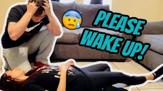 FAINTING PRANK ON BOYFRIEND CUTE REACTION [upl. by Sol]