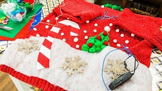 How To  DIY Light Up Ugly Christmas Sweaters – Home amp Family [upl. by Eckart328]