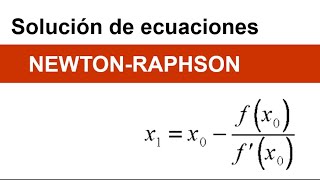 Método de NewtonRaphson [upl. by Yuji766]