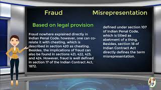 What is Difference Between Fraud amp Misrepresentation [upl. by Acnaib]