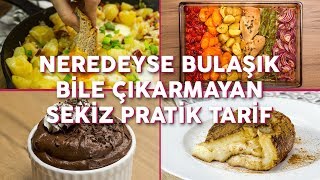 Neredeyse Bulaşık Bile Çıkarmayan 8 Pratik Yemek Tarifi Seç Beğen  Yemekcom [upl. by Lukey]