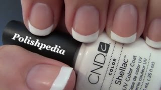 Shellac French Manicure [upl. by Einhpad]