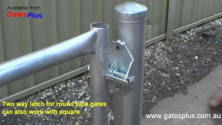 Gate Latch 2 way for round pipe and square [upl. by Mae370]