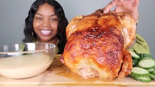 GIGANTIC WHOLE ROTISSERIE CHICKEN MUKBANG [upl. by Ferrigno830]