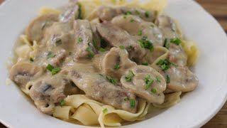 Beef Stroganoff Recipe  How to Make Beef Stroganoff [upl. by Ivor]