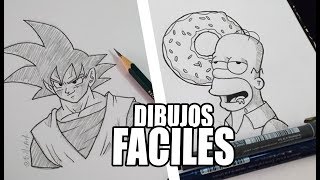 DIBUJOS FÁCILES DE HACER PARA PRINCIPIANTES 1  BillyArt [upl. by Esorrebma]