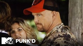 Ashton Kutcher vs Stone Cold Steve Austin Ashlee Simpson amp D12  Punkd [upl. by Aneertak947]