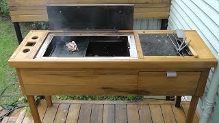 Homemade BBQ Build DIY WoodCharcoal Barbecue Part 1 Firebox and Frame [upl. by Jerome180]