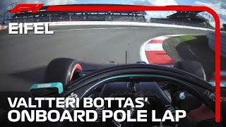 Valtteri Bottas Pole Lap  2020 Eifel Grand Prix  Pirelli [upl. by Ahsiad]