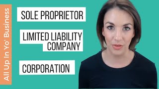 Sole Proprietorship vs LLC vs Corporation  DBA or LLC [upl. by Rebmat771]