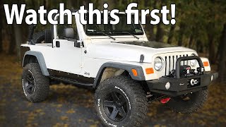 OH NO 5 Things About Buying a Used Jeep TJ Wrangler  What to look at for your next purchase [upl. by Klos]