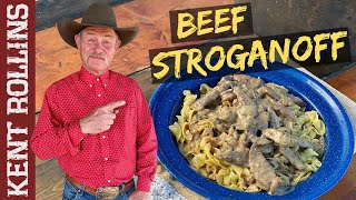 Easy Beef Stroganoff Recipe [upl. by Jamima]