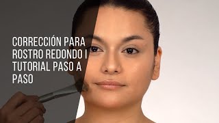 CORRECCIÓN PARA ROSTRO REDONDO TUTORIAL PASO A PASO  TUMAKEUP [upl. by Kcirted513]