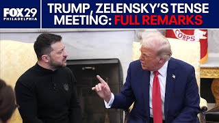 Trump Zelensky hold tense Oval Office meeting FULL REMARKS [upl. by Mehalek]