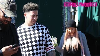 Austin McBroom amp Catherine Paiz Speak On Their New Babys Name While Leaving Urth Caffe 21020 [upl. by Atiuqad]