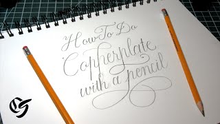 How to do Copperplate Calligraphy with a Pencil Basic Strokes  Lowercase Alphabet [upl. by Nwahsed]