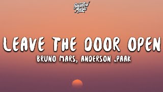 Bruno Mars Anderson Paak  Leave The Door Open Lyrics [upl. by Rondi]