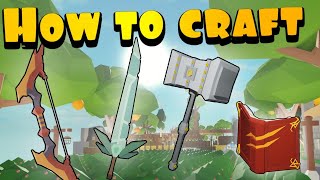 HOW TO CRAFT EVERY WEAPON ON THE ISLANDS SKYBLOCK [upl. by Iderf]