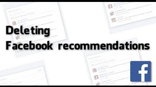 How to delete Facebook recommendations [upl. by Rovelli59]