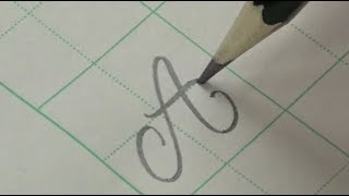 How to Write the Copperplate Calligraphy for Beginners  Pencil writing tutorials [upl. by Jared]