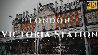 London Victoria Station Walk Through England 4K [upl. by Kirby638]